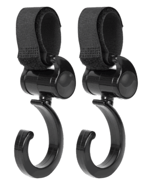 Tassenhaak Titanium Baby Klittenband 2 stuks