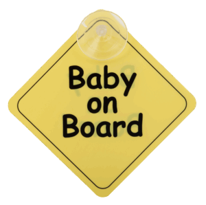Baby On Board Bordje Titanium Baby met Zuignap 2 stuks
