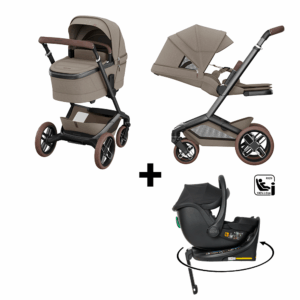 Kinderwagen Maxi-Cosi Fame V2 Twillic Truffle met GRATIS Autostoel Jacky Pro 360°&Base