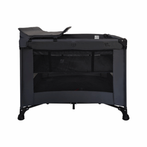 Campingbed/box Novi Baby® Liv Air+ Dark Grey/Black Mesh