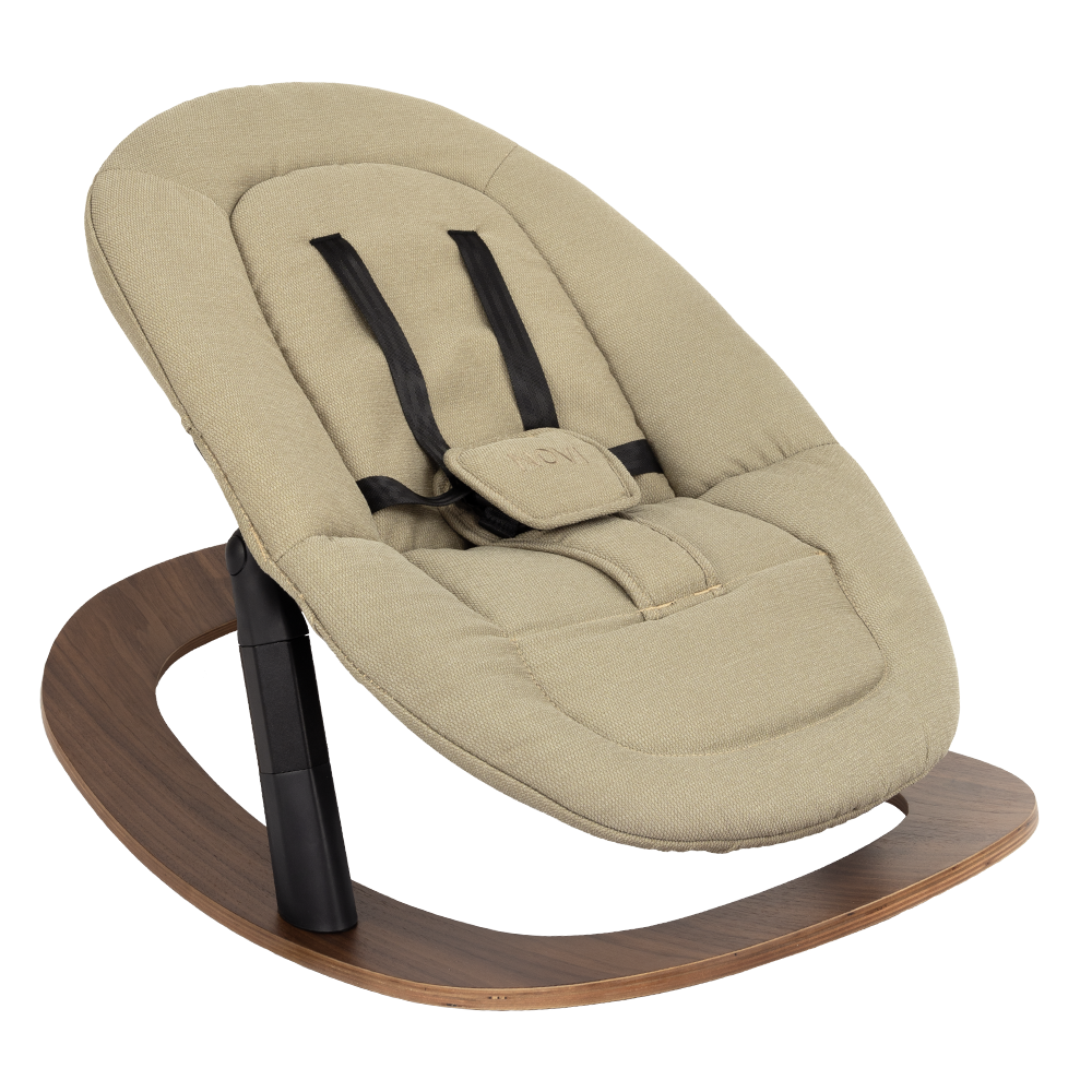 Newbornset Novi at Home® Curve Premium Timeless Taupe Met Schommelonderstel Newbornset Novi at Home® Curve Premium Timeless Taupe Met Schommelonderstel - Afbeelding 1