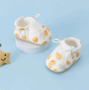 Mini Fashion™ - Comfortabel&Zacht - Baby Schoentjes Gele aardbei / 12 (6-12 maanden) | Educatief Speelgoed