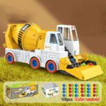 Power Mixer Truck™ – Draai&Bouw Pret– Speelgoed Bouwvoertuig Cementwagen 105 stuks | Educatief Speelgoed