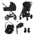 Kinderwagen Cybex Balios S Lux Moon Black/Black + Autostoel Cloud G I-Size&Base