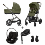 Kinderwagen Cybex Balios S Lux Moss Green/Khaki + Autostoel Cloud G I-Size&Base