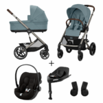 Kinderwagen Cybex Balios S Lux Stormy Blue/Light Blue + Autostoel Cloud G I-Size&Base
