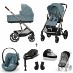 Kinderwagen Cybex Balios S Lux Stormy Blue/Light Blue + Autostoel Cloud G I-Size Plus&Base + Accessoires