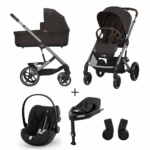 Kinderwagen Cybex Balios S Lux Chocolate Brown/Brown + Autostoel Cloud G I-Size Plus&Base