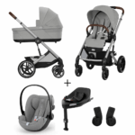 Kinderwagen Cybex Balios S Lux Stone Grey/Mid Grey + Autostoel Cloud G I-Size Plus&Base