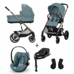 Kinderwagen Cybex Balios S Lux Stormy Blue/Light Blue + Autostoel Cloud G I-Size Plus&Base