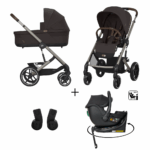 Kinderwagen Cybex Balios S Lux Chocolate Brown/Brown + Autostoel Jacky Pro 360°&Base