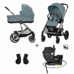 Kinderwagen Cybex Balios S Lux Stormy Blue/Light Blue  + Autostoel Jacky Pro 360°&Base