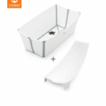 Flexi Bath® Stokke® White + Gratis Newborn Support