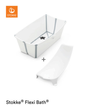 Flexi Bath® Stokke® White + Gratis Newborn Support