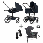 Kinderwagen Joolz Day5 Navy Blue + Autostoel EasyGo Buz Pro I-Size 360 Ink&Base&Adapterset