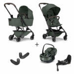 Kinderwagen Joolz Aer +Plus Forest Green + Autostoel Joolz x Maxi-Cosi, Slide Tech Base&Adapter