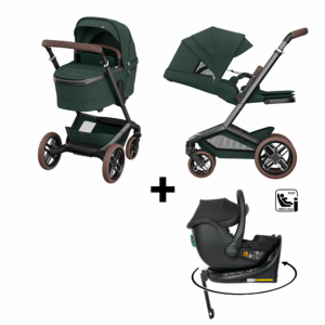 Kinderwagen Maxi-Cosi Fame V2 Twillic Green met GRATIS Autostoel Jacky Pro 360°&Base