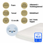 airgosafe koala 60x120 incl. topper