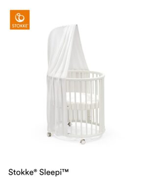 Mini Bed Stokke® Sleepi™ V3 White + Gratis Piekstok&Sluier