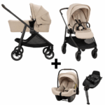 Kinderwagen Nuna Swiv Biscotti + Autostoel Nuna PIPA Next + GRATIS Base Nuna 360 System