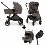 Kinderwagen Nuna Swiv Thunder + Autostoel Nuna PIPA Next + GRATIS Base Nuna 360 System
