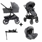 Kinderwagen Joie Signature Vinca Ebony met Autostoel i-Level I-Size Ebony&Base