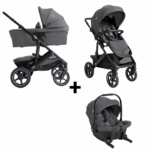 Kinderwagen Joie Signature Vinca Ebony met Autostoel Sprint Ebony