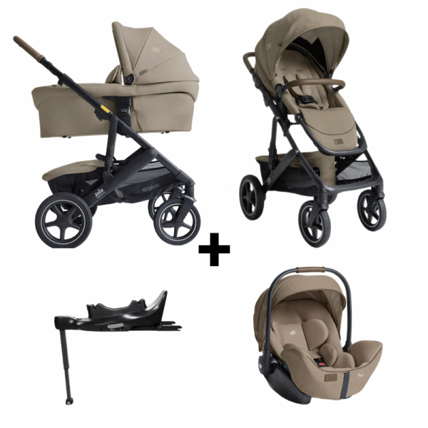 Kinderwagen Joie Signature Vinca Sandstone met Autostoel i-Level I-Size Sandstone&Base - Afbeelding 1