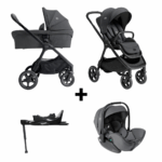 Kinderwagen Joie Signature Finiti Ebony met Autostoel i-Level I-Size Ebony&Base