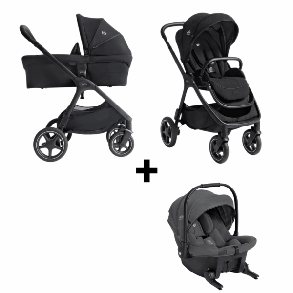 Kinderwagen Joie Signature Finiti Eclipse met Autostoel Sprint Ebony - Afbeelding 1