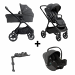 Kinderwagen Joie Signature Finiti Ebony met Autostoel I-Snug I-Size Shale&Base
