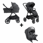 Kinderwagen Joie Signature Finiti Ebony met Autostoel Sprint Ebony
