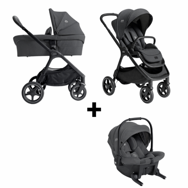 Kinderwagen Joie Signature Finiti Ebony met Autostoel Sprint Ebony - Afbeelding 1