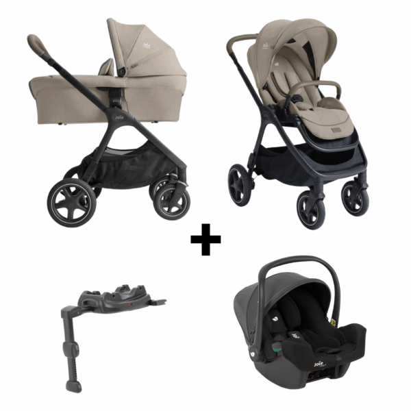 Kinderwagen Joie Signature Finiti Sandstone met Autostoel I-Snug I-Size Shale&Base - Afbeelding 1
