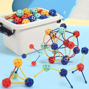 Connect Beads™ - Flexibele PVC kralen - 3D Geometrische bouwblokken 240 stuks | Educatief Speelgoed