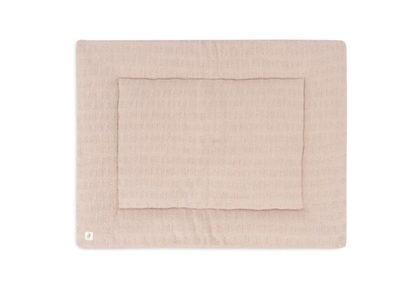 Boxkleed Jollein Grain Knit 75x95 Wild Rose - Afbeelding 1