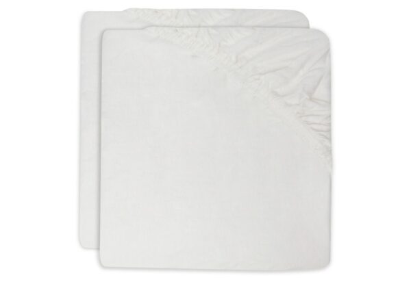 Hoeslaken Wieg Jollein 40/50x80/90 Ivory 2-pack - Afbeelding 1