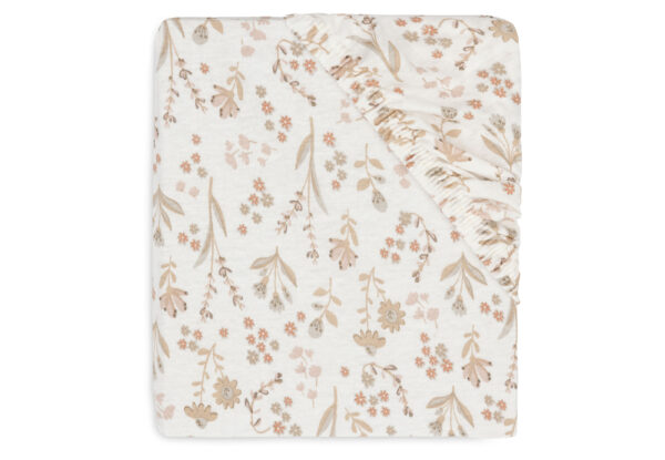 Hoeslaken Wieg  Jollein Jersey 40/50x80/90 Bloomy - Afbeelding 1