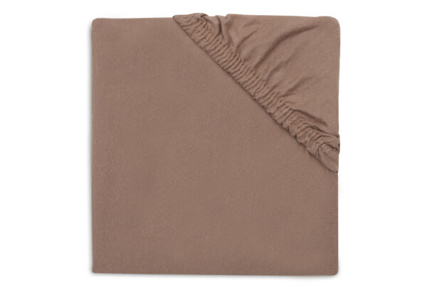 Hoeslaken Wieg Jollein 40/50x80/90 Jersey Milky Coffee - Afbeelding 1