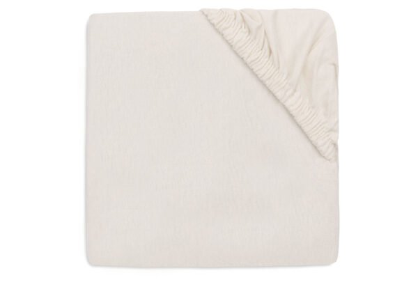 Hoeslaken Wieg Jollein 40/50x80/90 Jersey Oatmeal - Afbeelding 1