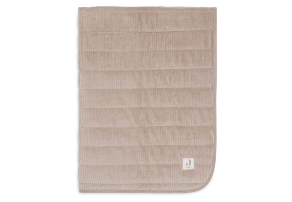 Deken Wieg Jollein 75x100 Velvet Rib Milky Coffee - Afbeelding 1