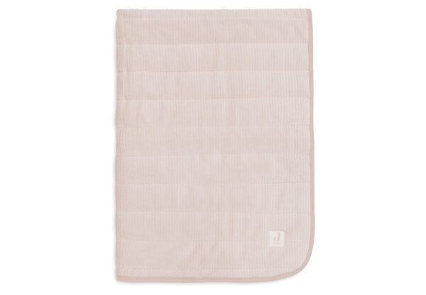 Deken Wieg Jollein 75x100 Velvet Rib Wild Rose - Afbeelding 1
