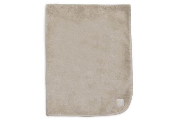 Deken Wieg Jollein 75x100 Basic Jersey Sherpa Warm Sand - Afbeelding 1