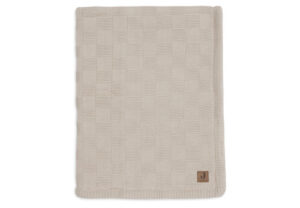 Deken Wieg Jollein 75x100 Box Knit Warm Sand/Velvet