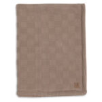 Deken Wieg Jollein 75x100 Box Knit Milky Coffee/Velvet