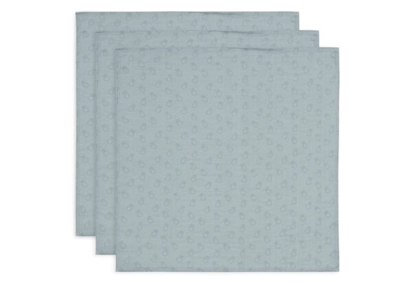 Multidoek Jollein Hydrofiel 70x70 Nijntje Silhouettes Sea Green 3-pack - Afbeelding 1