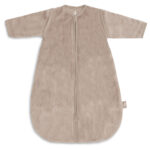 Slaapzak Jollein Afritsbare Mouw Rond Velvet Milky Coffee 60cm