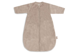 Slaapzak Jollein Afritsbare Mouw Rond Velvet Milky Coffee 60cm