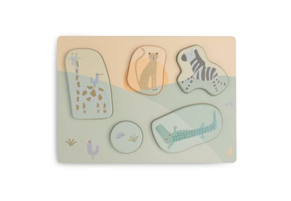Puzzel Jollein Hout Jungle Jambo - Afbeelding 1