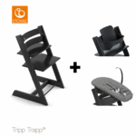 Set | Kinderstoel Stokke® Tripp Trapp® Black + Newbornset + Babyset